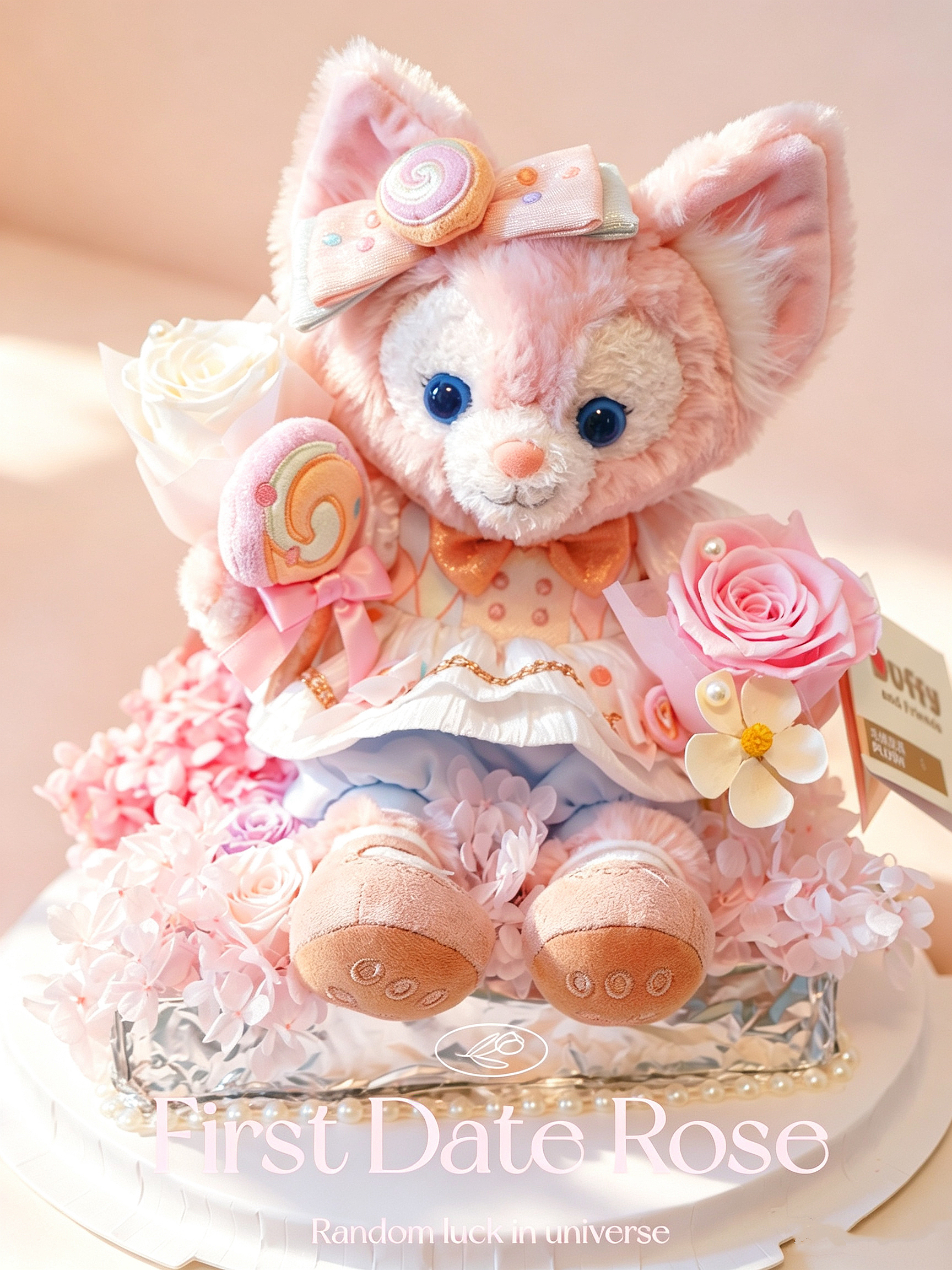 上迪正品玲娜贝兒永生花盒